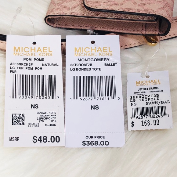 3PCS Michael Kors Montgomery LG Tote Wallet Charms - Picture 8 of 8